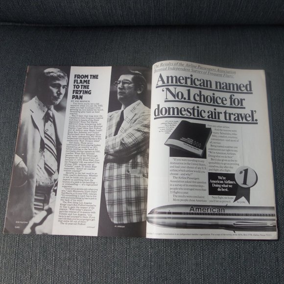 Vintage GOAL The National Hockey League Magazine Volume IV - Issue 12 - Picture 12 of 15